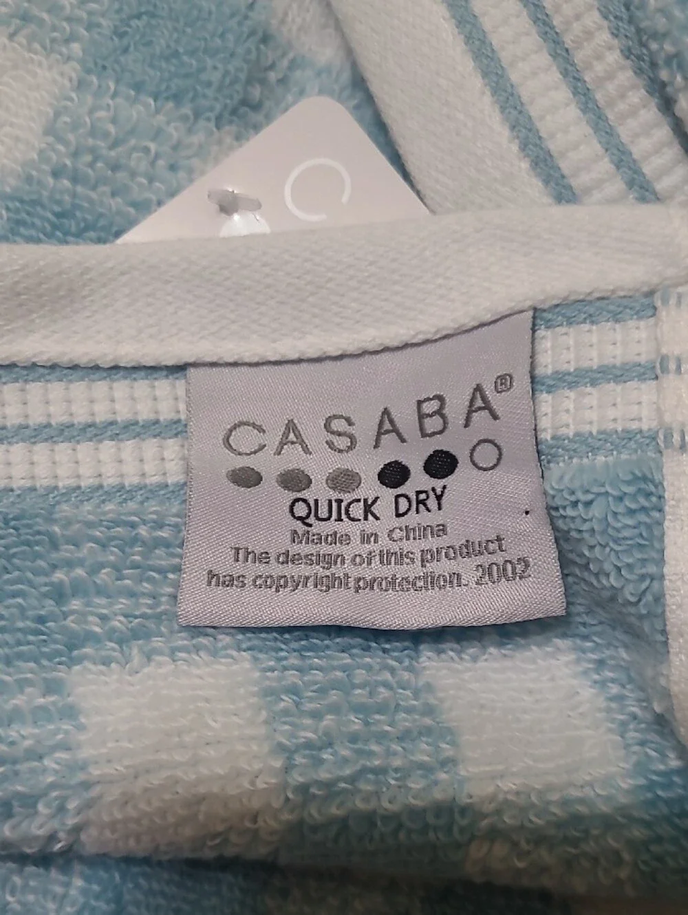 CASABA Gingham Bath Towel Set